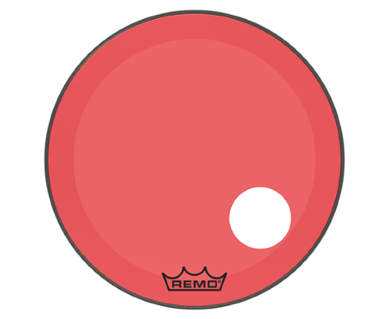 Remo P3-1324-CT-RDOH - Powerstroke 3 Colortone Red 24”