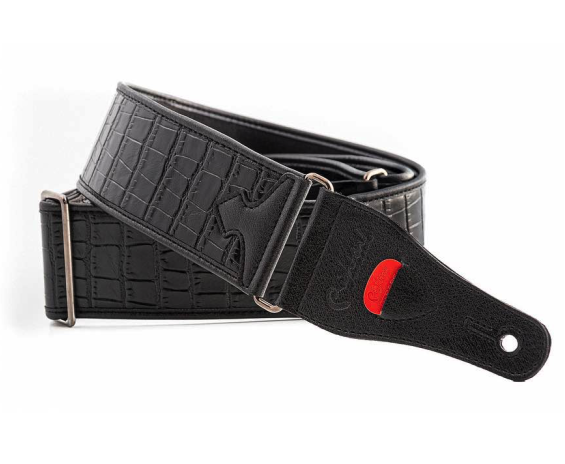 Righton Straps Tracolla Alligator Black