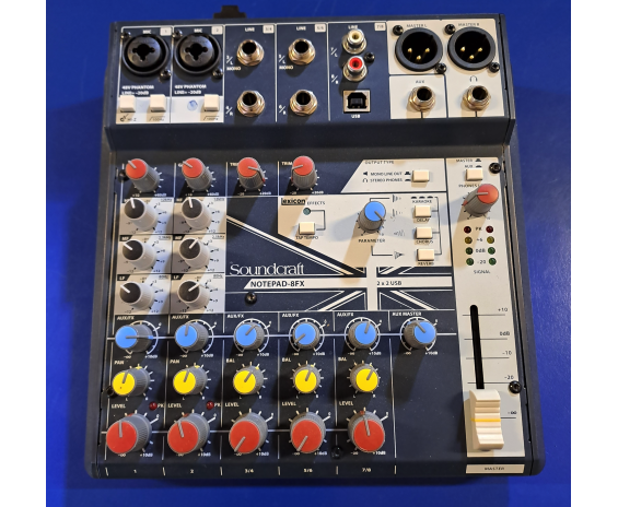 Soundcraft notepad 8fx