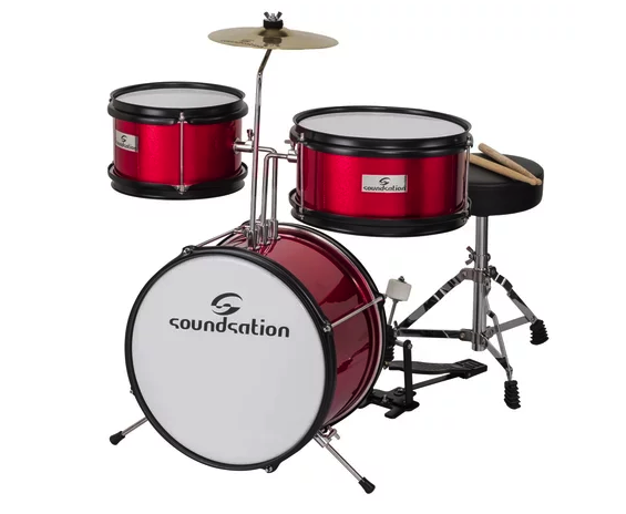 Soundsation Junior Drum JDK313 Metallic Red