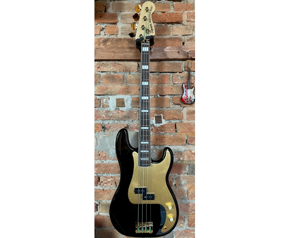 Squier 40th Anniversary Precision Bass Gold Edition Black