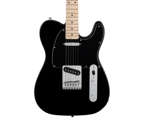 Squier Affinity Series Telecaster, Maple Fingerboard, Black Pickguard, Black