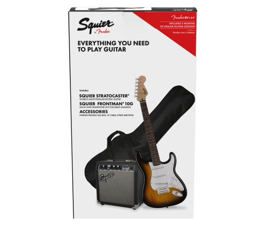 Squier Bullet Stratocaster Sunburst Pack