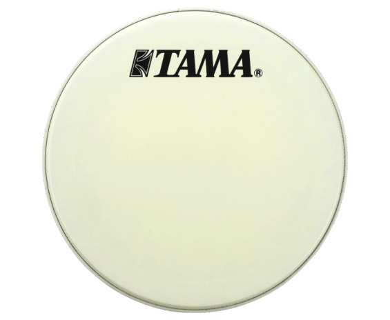 Tama CT24BMSV - 24” Vintage White Coated Bass Drumhead W/Black Logo