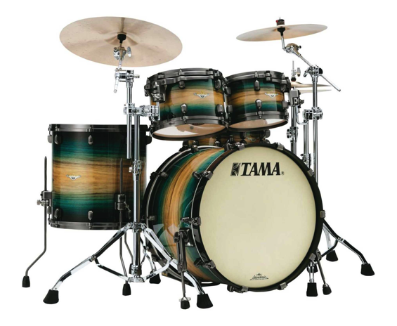 Tama ME42TZUS LEWB - Starclassic Maple Exotic Drumset In Emerald Pacific Walnut Burst