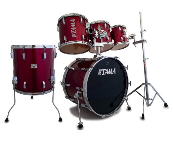 Tama Rockstar Pro - 5-piece Drumset - Dark Red