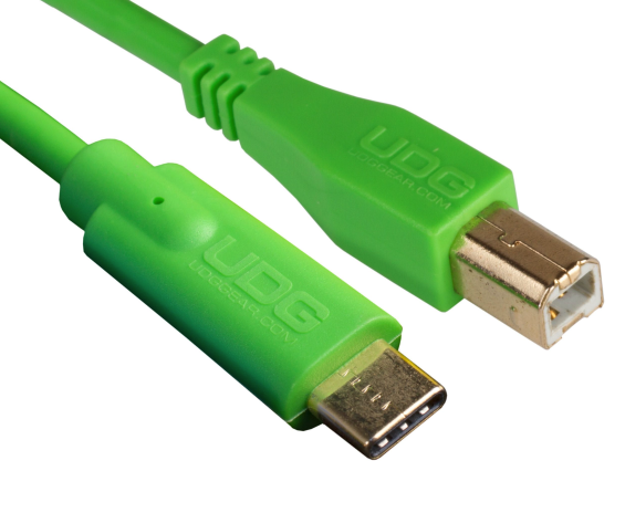 Udg U96001GR USB 2.0 C-B Green Cable 1,5 Meters