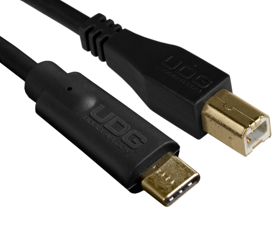 Udg U96001BL Cavo USB 2.0 C-B Nero 1,5 Metri