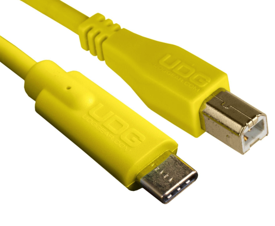Udg U96001YL USB 2.0 C-B Yellow Cable 1,5 Meters
