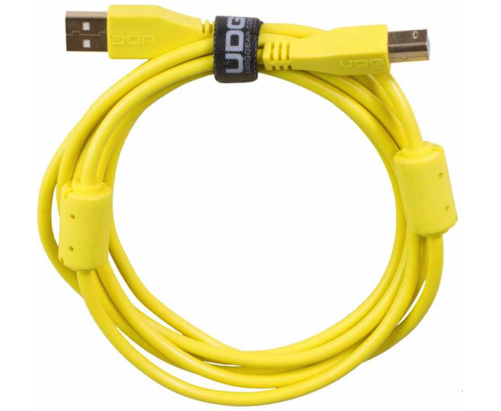 Udg U95001YL USB 2.0 A-B Yellow Cable 1 Meter