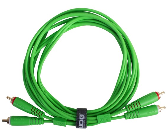 Udg Ultimate Cavo RCA-RCA Dritto Verde 1,5 Metri - U97001GR