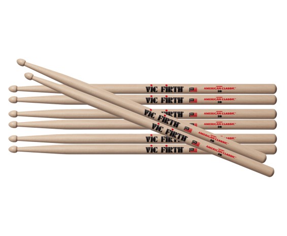 Vic Firth American Classic 2B Drumstick Value Pack