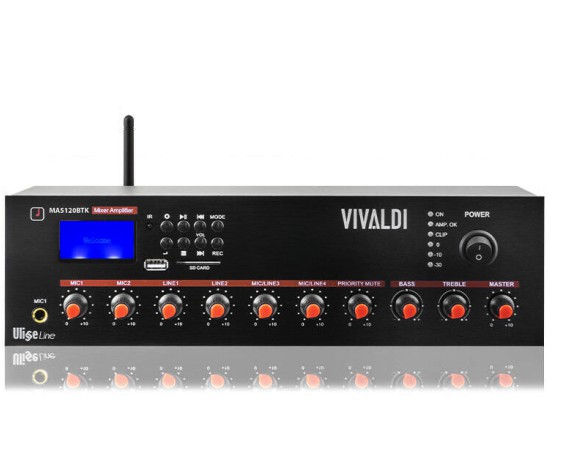 Vivaldi MA5120BTK Amplificatore 100v 120W