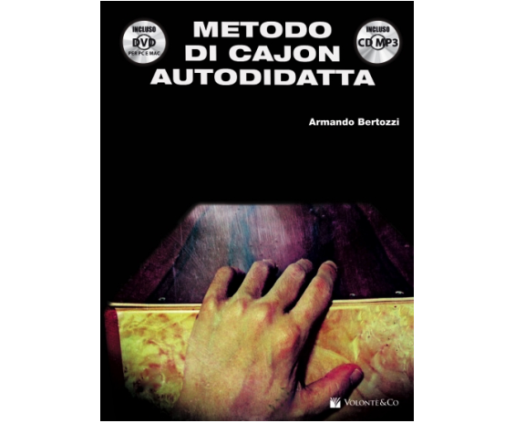 Volonte Metodo di Cajon Autodidatta + CD e DVD Armando Bertozzi