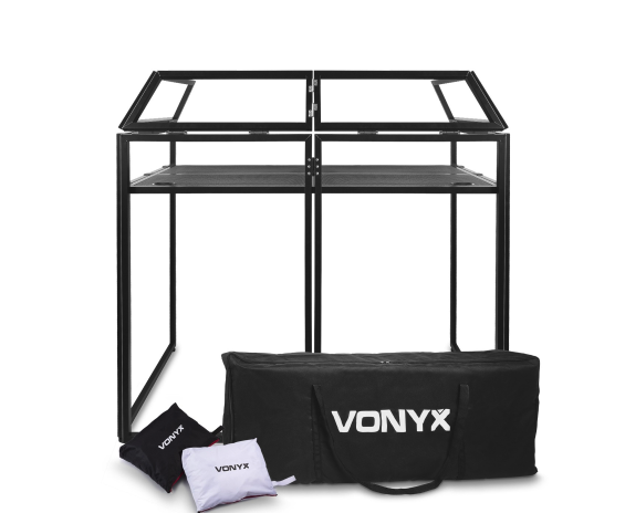 Vonyx DB3 Foldable Dj Booth System Pro Medium