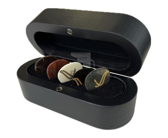 Wambooka Plettri Five Senses Flat - Box 5 plettri WB-NAT-5F
