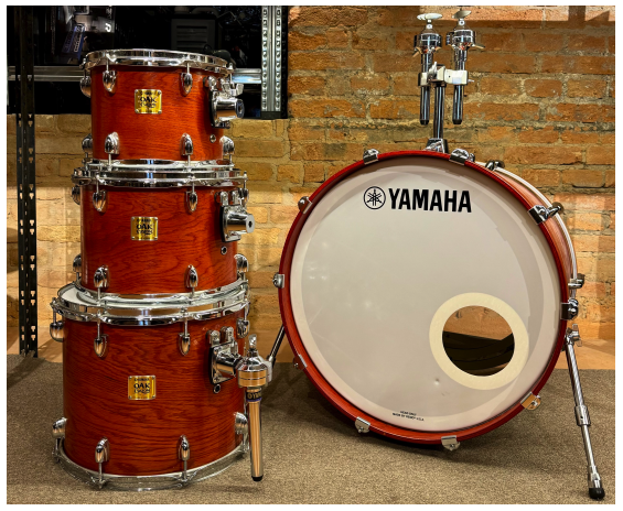 Yamaha Oak Custom - Set di batteria 4 fusti - Matte Sedona Red