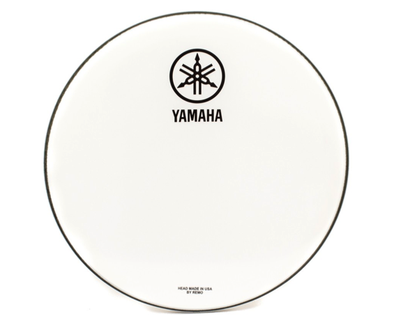 Yamaha N77024049 - Pelle Per Grancassa Da 18” Smooth White Con Logo YAMAHA NEW Nero - 18” Smooth White Bass Drumhead W/NEW YAMAHA Black Logo
