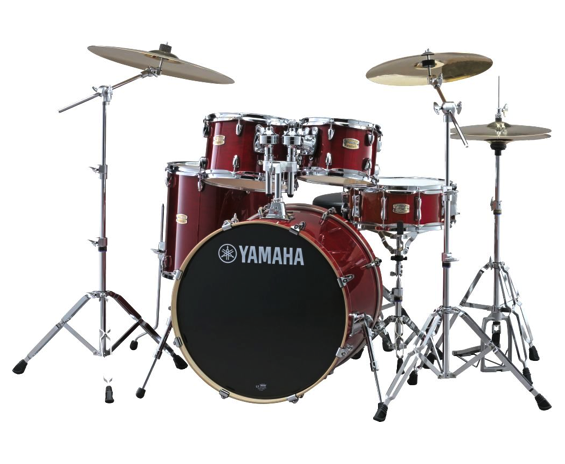 Yamaha SBP2F5CR7W - Stage Custom Drumset, Cranberry Red
